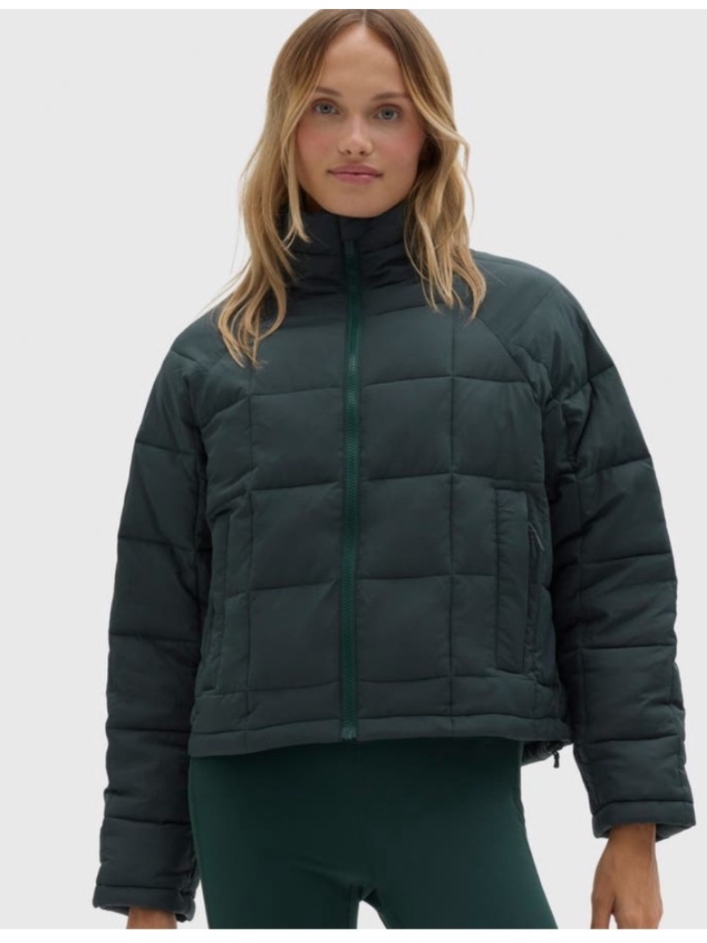 NEW Halfdays Nellie Packable Jacket in Alpine Green